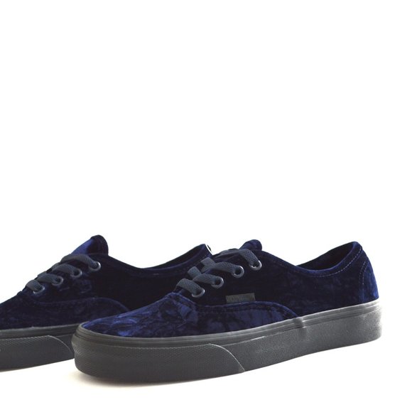 Vans authentic velvet navy black sneaker shoes - Picture 3 of 7